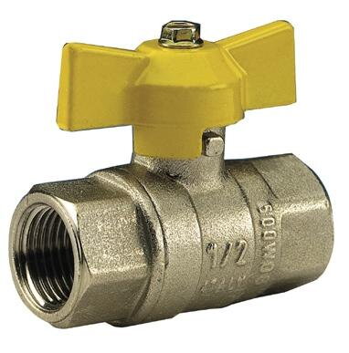 Ventil guľový plynFF DN15 1/2" BIA PN40